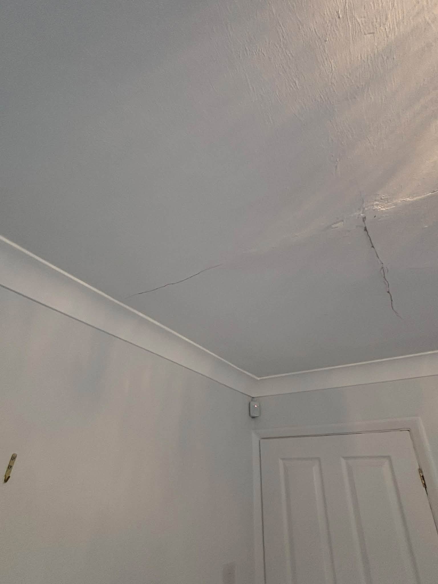 Ceiling repair & repainting — project photograph