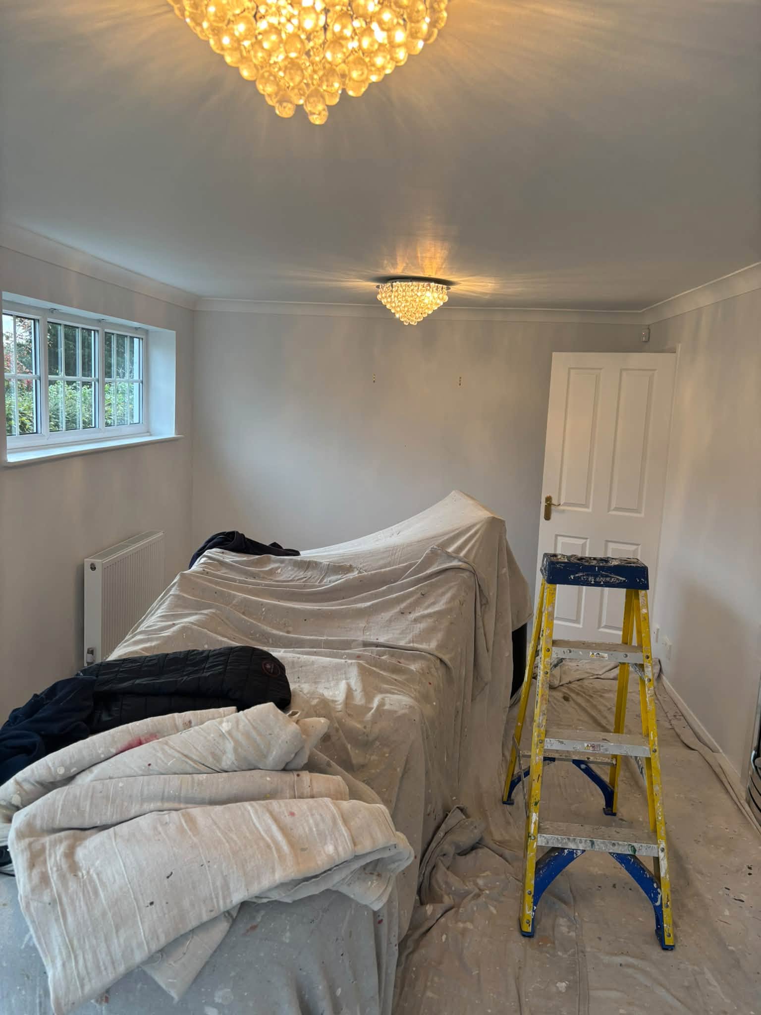 Ceiling repair & repainting — project photograph