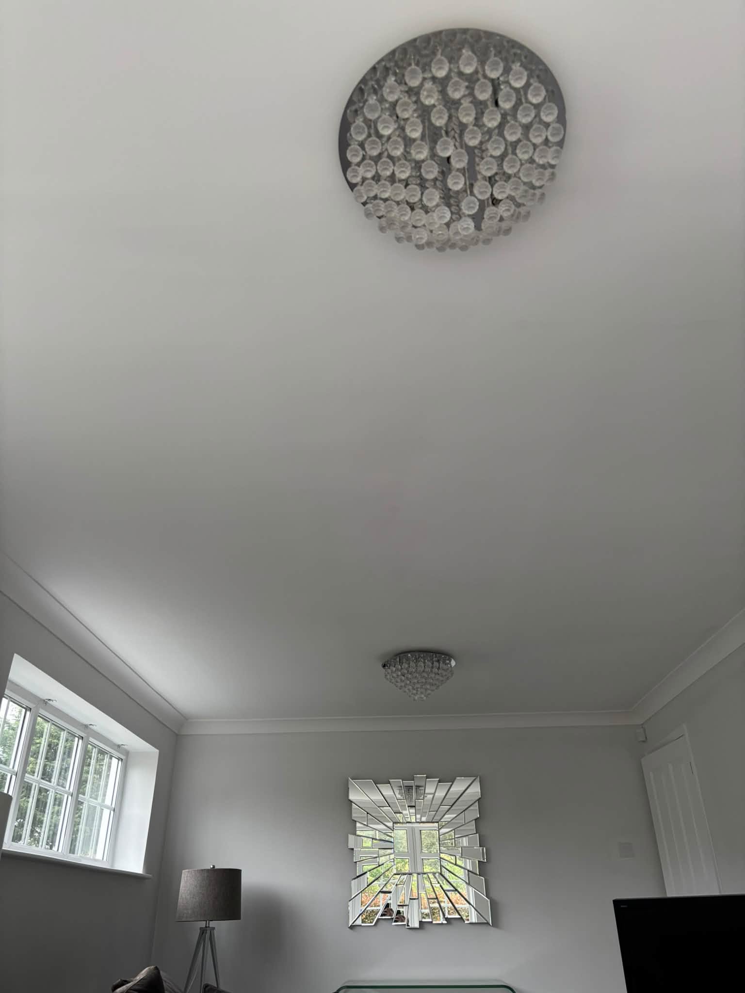 Ceiling repair & repainting — project photograph