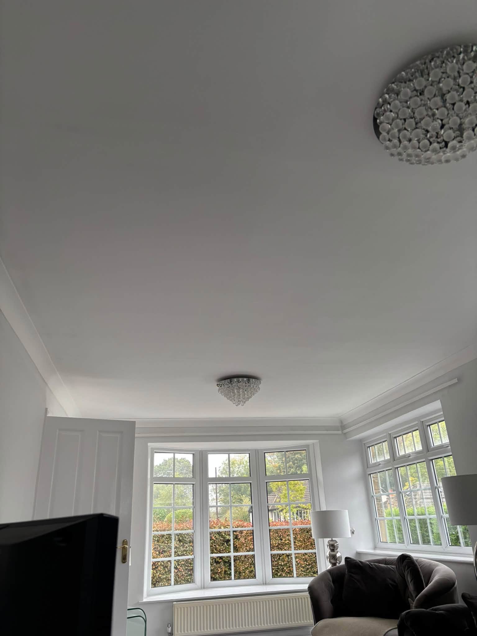 Ceiling repair & repainting — project photograph
