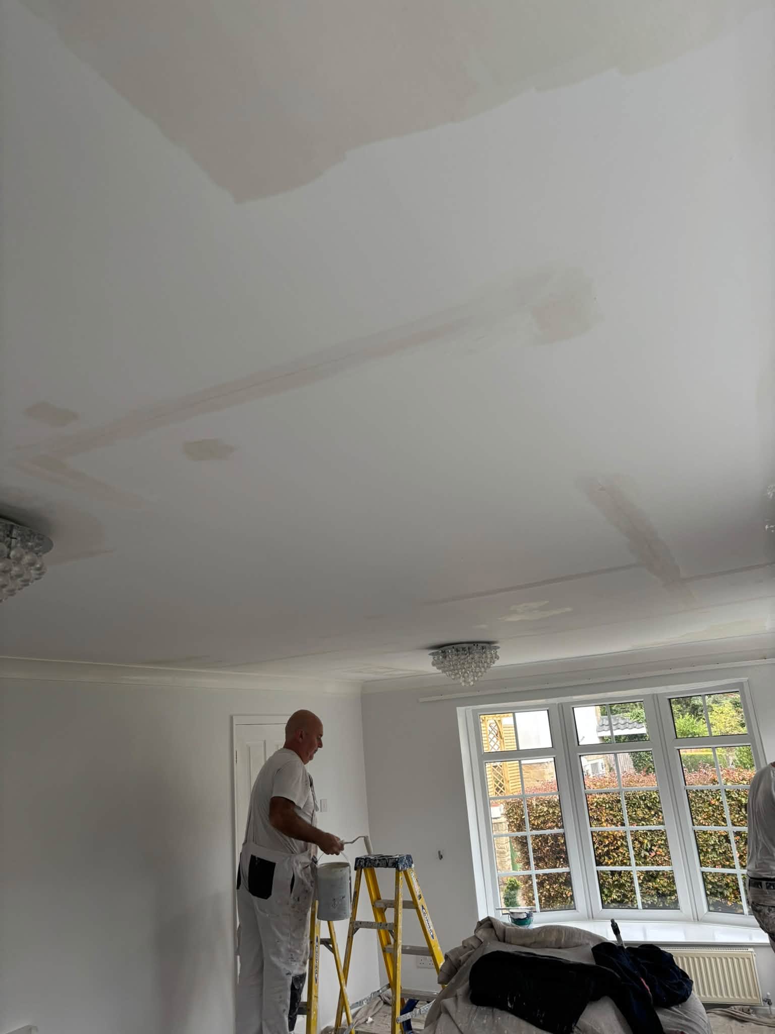 Ceiling repair & repainting — project photograph