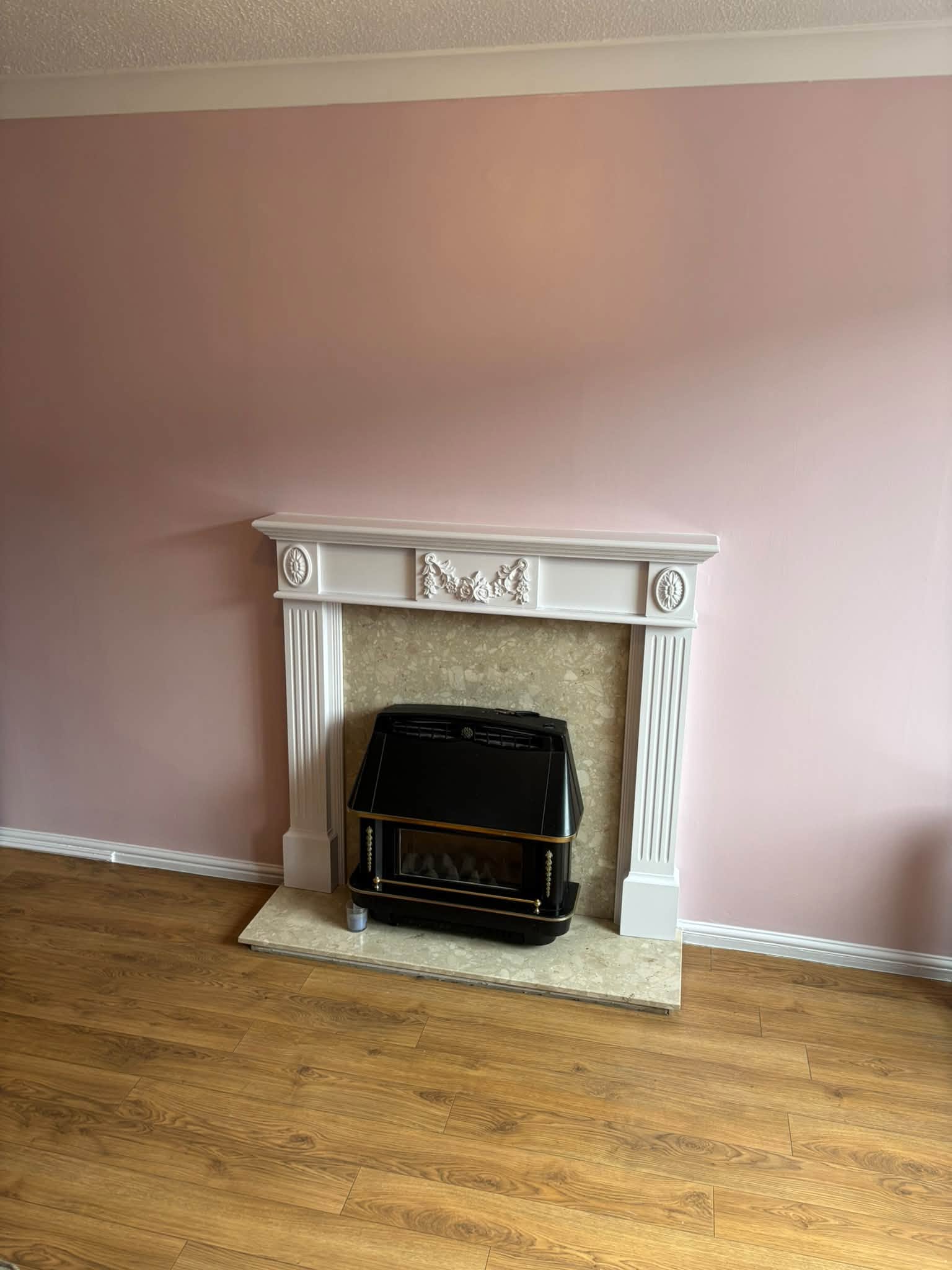 Pink & green living/dining room — project photograph